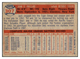 1957 Topps Baseball #307 Jack Phillips Tigers EX 493985