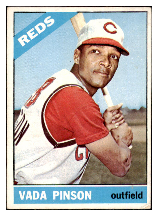 1966 Topps Baseball #180 Vada Pinson Reds VG 493996