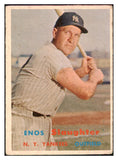 1957 Topps Baseball #215 Enos Slaughter Yankees PR-FR 494003