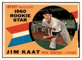 1960 Topps Baseball #136 Jim Kaat Senators PR-FR 494007