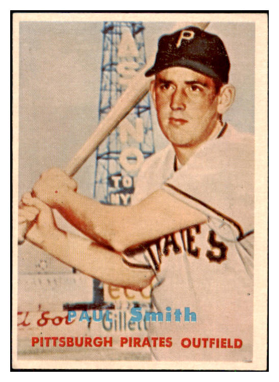 1957 Topps Baseball #345 Paul Smith Pirates EX-MT 494009