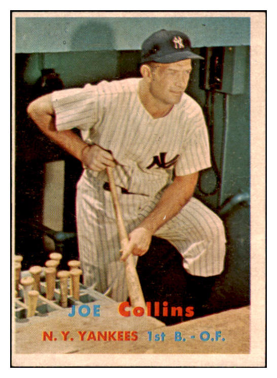 1957 Topps Baseball #295 Joe Collins Yankees EX+/EX-MT 494016