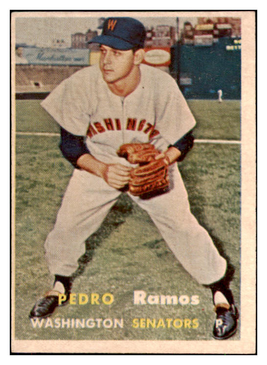 1957 Topps Baseball #326 Pedro Ramos Senators EX-MT 494018