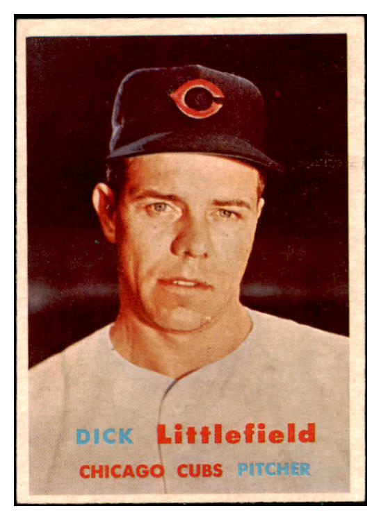 1957 Topps Baseball #346 Dick Littlefield Cubs EX-MT 494019