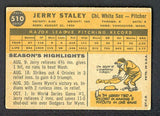 1960 Topps Baseball #510 Jerry Staley White Sox VG-EX 494020