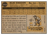 1960 Topps Baseball #543 Elio Chacon Reds EX 494027