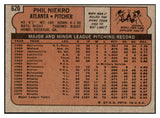 1972 Topps Baseball #620 Phil Niekro Braves EX-MT 494032