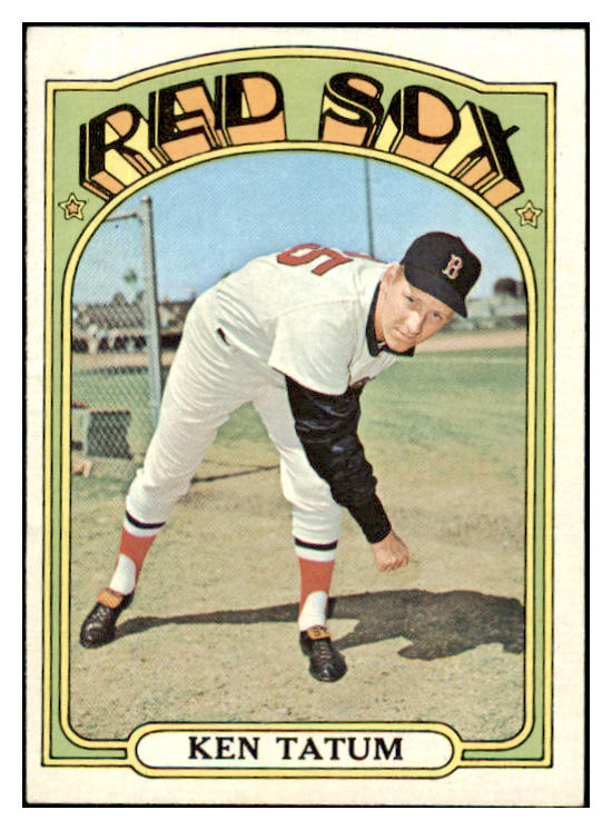 1972 Topps Baseball #772 Ken Tatum Red Sox EX+/EX-MT 494034