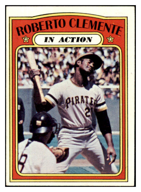 1972 Topps Baseball #310 Roberto Clemente IA Pirates EX+/EX-MT 494036