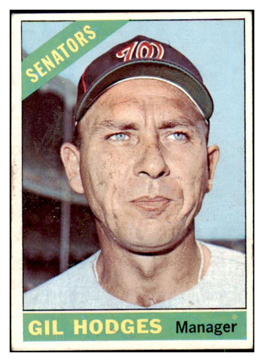 1966 Topps Baseball #386 Gil Hodges Senators EX 494042