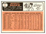 1966 Topps Baseball #062 Merritt Ranew Angels EX+/EX-MT No Trade 494045