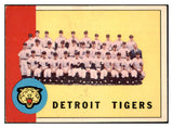 1963 Topps Baseball #552 Detroit Tigers Team EX+/EX-MT 494049