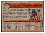 1957 Topps Baseball #301 Sam Esposito White Sox EX+/EX-MT 494058