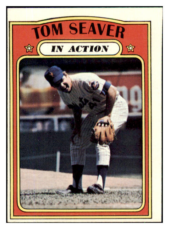 1972 Topps Baseball #446 Tom Seaver IA Mets EX 494062