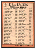 1969 Topps Baseball #007 A.L. ERA Leaders Luis Tiant EX 494069