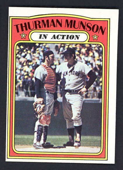 1972 Topps Baseball #442 Thurman Munson IA Yankees VG-EX 494084