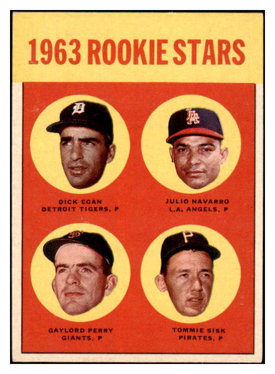 1963 Topps Baseball #169 Gaylord Perry Giants EX-MT 494091