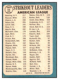 1965 Topps Baseball #011 A.L. Strike Out Leaders Downing VG-EX 494096