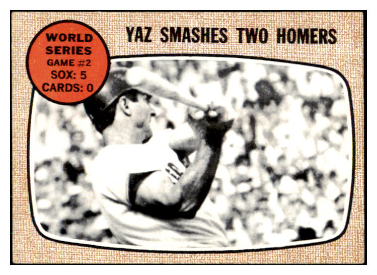 1968 Topps Baseball #152 World Series Game 2 Yastrzemski EX-MT 494099