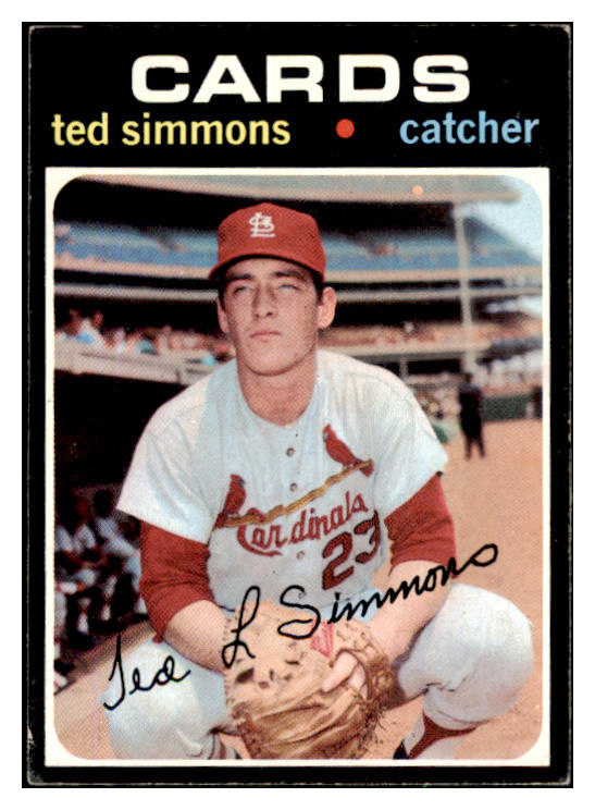 1971 Topps Baseball #117 Ted Simmons Cardinals EX-MT 494107