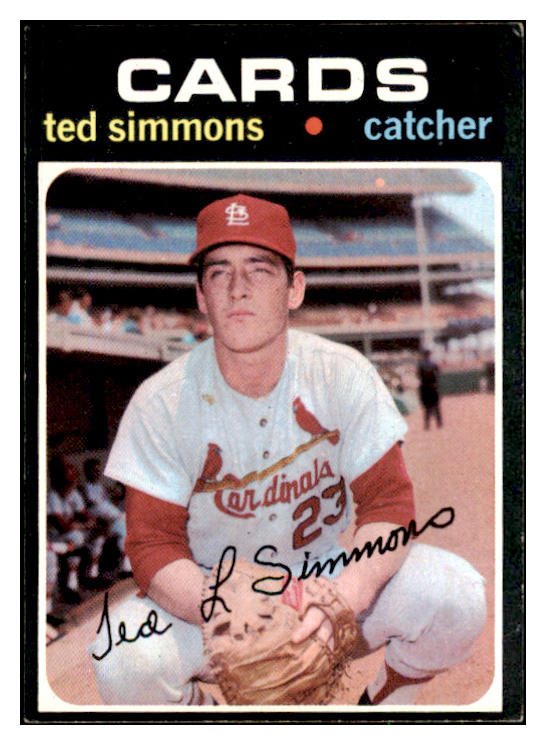 1971 Topps Baseball #117 Ted Simmons Cardinals EX-MT 494110