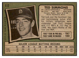 1971 Topps Baseball #117 Ted Simmons Cardinals EX-MT 494110