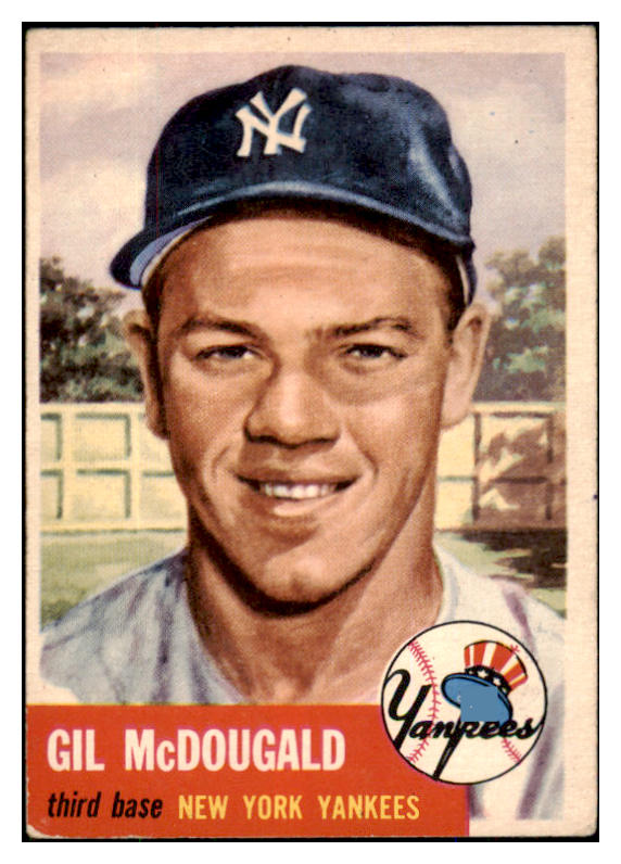 1953 Topps Baseball #043 Gil McDougald Yankees VG-EX 494124