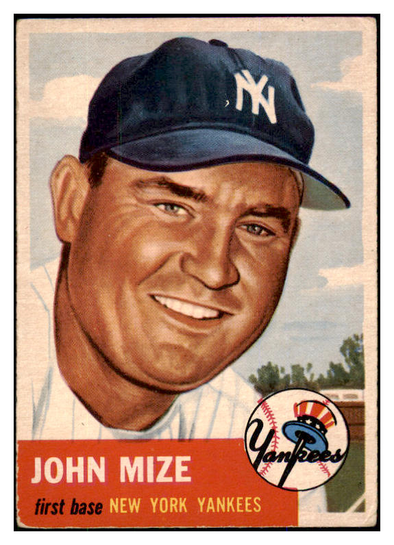 1953 Topps Baseball #077 Johnny Mize Yankees VG-EX 494125