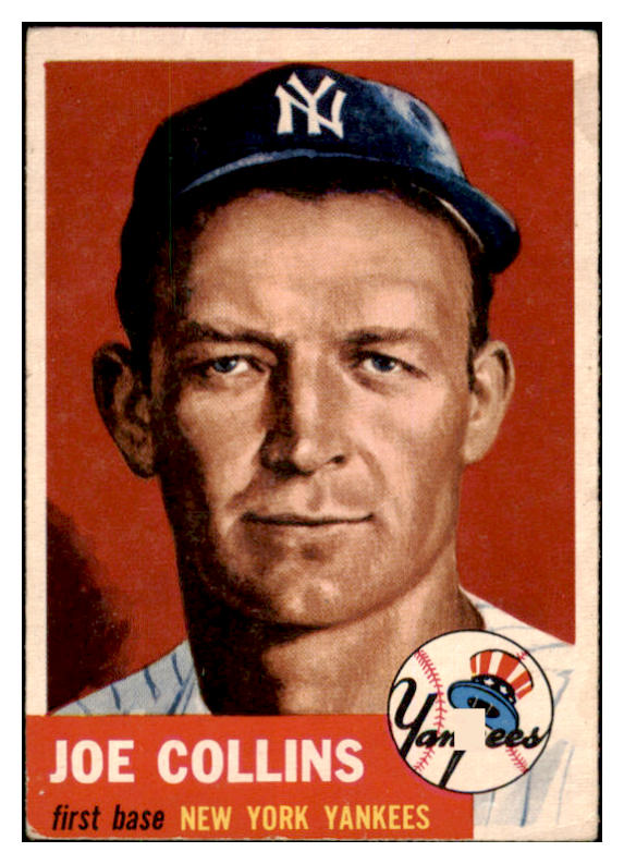1953 Topps Baseball #009 Joe Collins Yankees VG-EX 494126