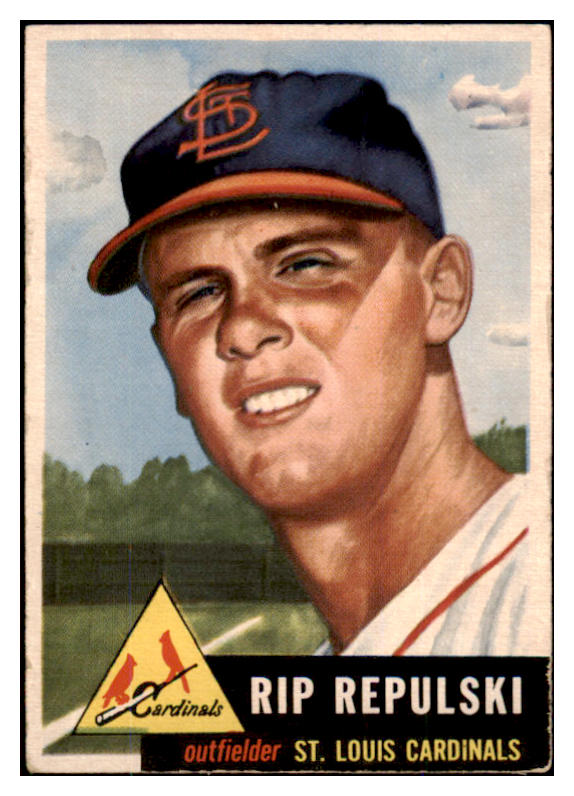 1953 Topps Baseball #172 Rip Repulski Cardinals VG-EX 494131