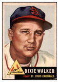 1953 Topps Baseball #190 Dixie Walker Cardinals EX+/EX-MT 494137