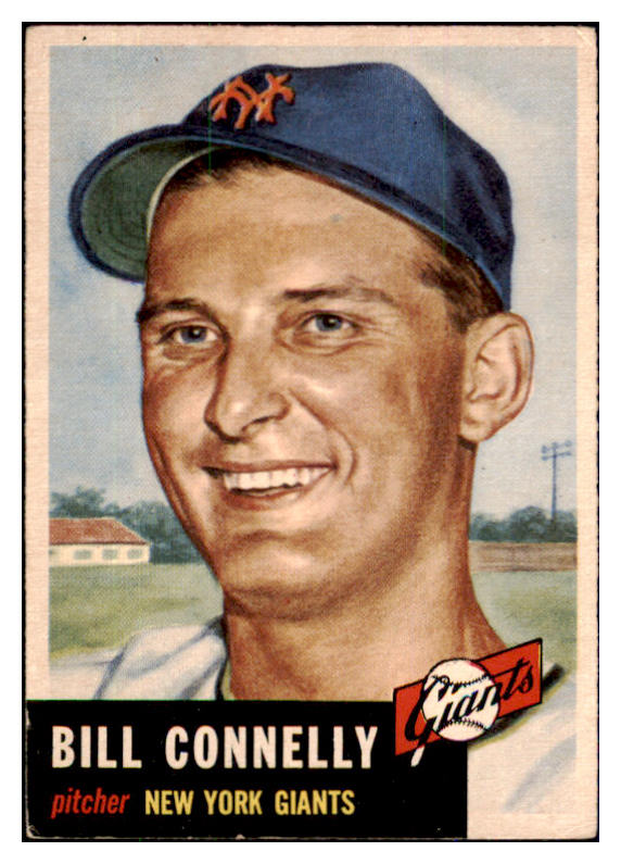 1953 Topps Baseball #126 Bill Connelly Giants EX+/EX-MT 494139
