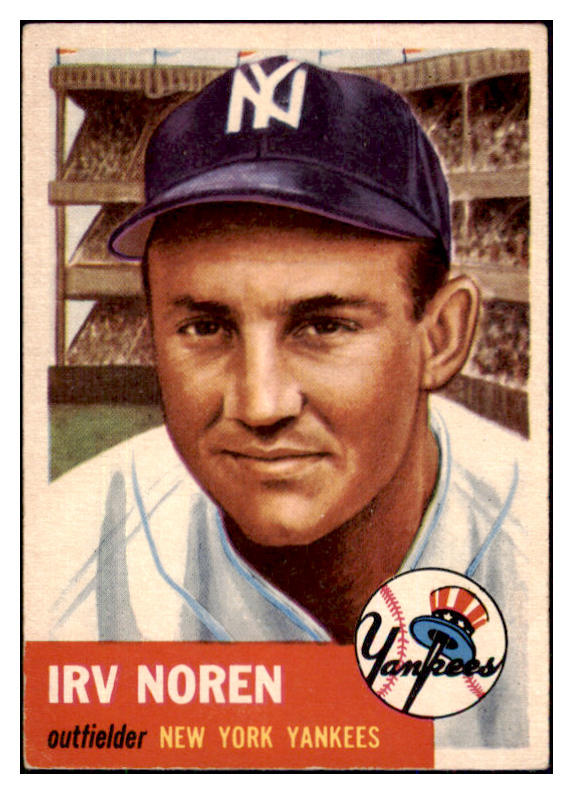1953 Topps Baseball #035 Irv Noren Yankees EX-MT 494142