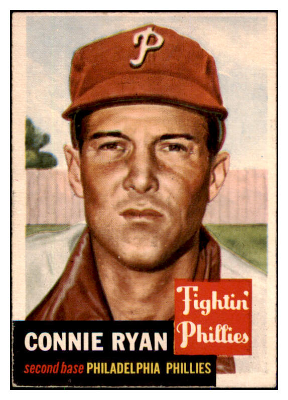 1953 Topps Baseball #102 Connie Ryan Phillies EX-MT 494144