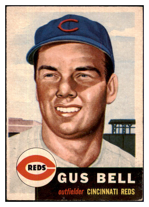 1953 Topps Baseball #118 Gus Bell Reds EX-MT 494150