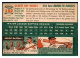 1954 Topps Baseball #102 Gil Hodges Dodgers EX 494156