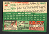 1954 Topps Baseball #062 Eddie Robinson Yankees EX 494158