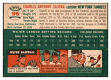 1954 Topps Baseball #096 Charlie Silvera Yankees EX+/EX-MT 494160