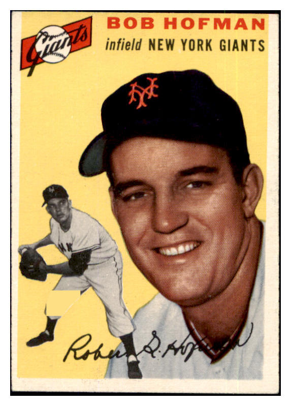 1954 Topps Baseball #099 Bobby Hofman Giants EX+/EX-MT 494161