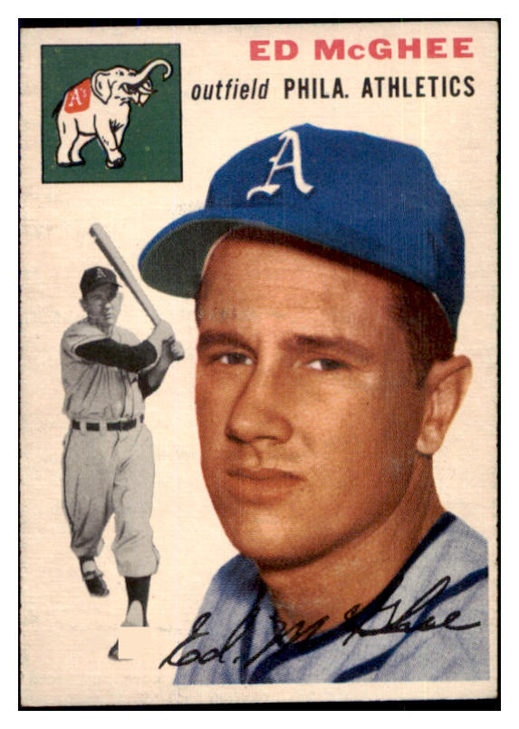 1954 Topps Baseball #215 Ed McGhee A's EX-MT 494165