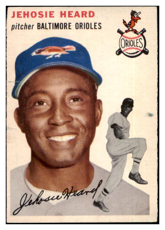 1954 Topps Baseball #226 Jehosie Heard Orioles EX+/EX-MT 494167