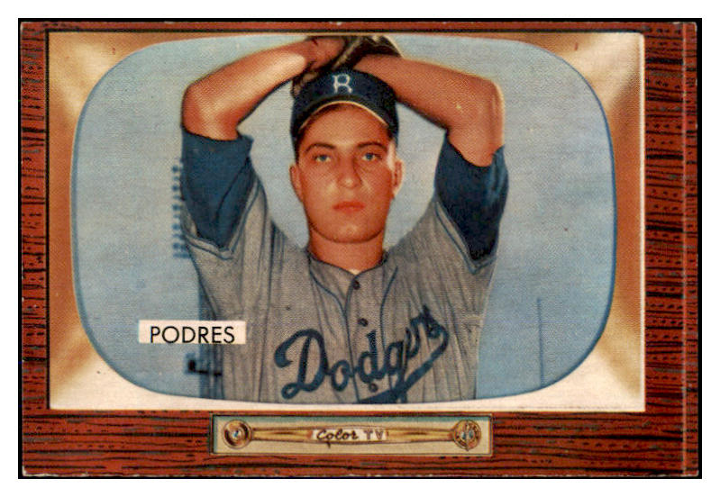 1955 Bowman Baseball #097 Johnny Podres Dodgers EX-MT 494178