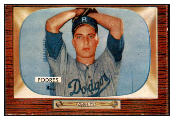 1955 Bowman Baseball #097 Johnny Podres Dodgers EX-MT 494179