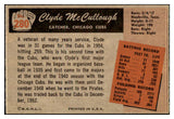 1955 Bowman Baseball #280 Clyde Mccullough Cubs EX-MT/NR-MT 494184