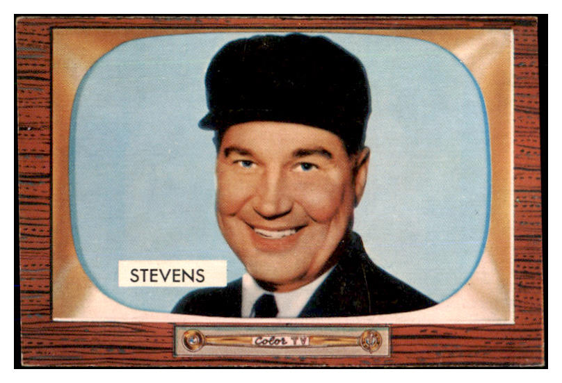 1955 Bowman Baseball #258 John Stevens Umpire EX-MT 494188