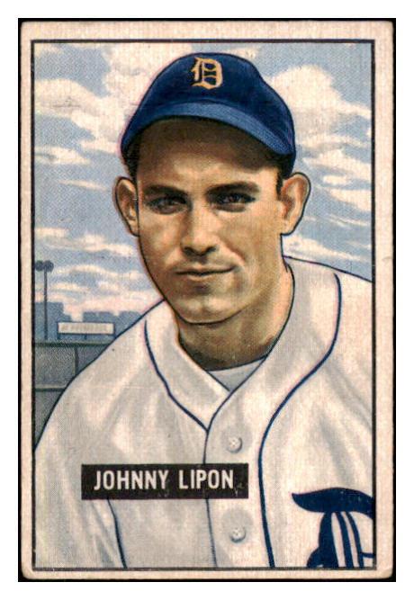 1951 Bowman Baseball #285 Johnny Lipon Tigers VG-EX 494191