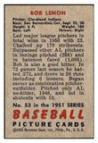 1951 Bowman Baseball #053 Bob Lemon Indians EX+/EX-MT 494192