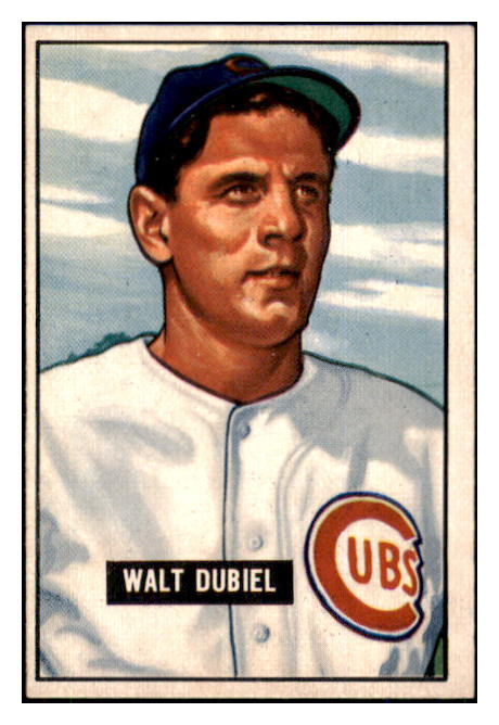 1951 Bowman Baseball #283 Walt Dubiel Cubs EX-MT 494219