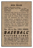 1952 Bowman Baseball #043 Bob Feller Indians VG-EX 494225