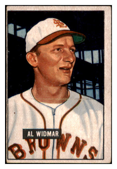 1951 Bowman Baseball #281 Al Widmar Browns VG-EX 494229